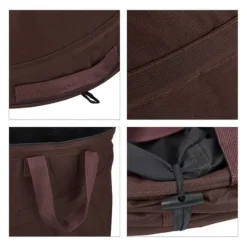 Trädgårdsavfallspåse set, 47x46 cm, Brun