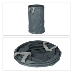 Trädgårdsavfallspåse, 72x45 cm, Grå