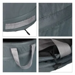 Trädgårdsavfallspåseset, 47x46 cm, Grå