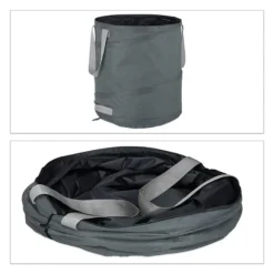 Trädgårdsavfallspåseset, 47x46 cm, Grå