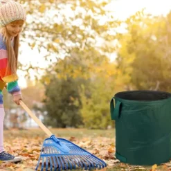 Trädgårdsavfallspåseset, 55x45 cm, Grön