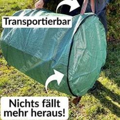 Trädgårdsavfallssäck - TD® - 4 stycken - Kapacitet 272L - Rivbeständig - Lock med handtag