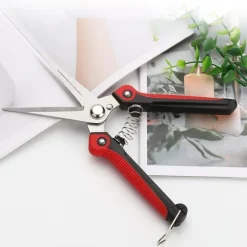 Trädgårdsbeskärningssax (röd och silver)