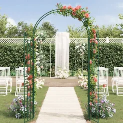 Trädgårdsbåge Enfärgad Grön 115 x 37 x 226 cm