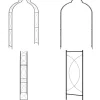 Trädgårdsbåge 150x34x240 cm järn - Trädgårdsbåge - Rosenbåge - Home & Living