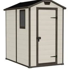 Trädgårdsbod - Keter - Herrgård 4x6 - Armerad harts - Med fönster - Enkel montering