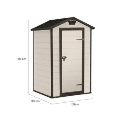 Trädgårdsbod - Keter - Herrgård - Armerad harts - 4x3m - Med fönster
