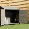 Trädgårdsbod antracit 102x52x112 cm massivt granträ