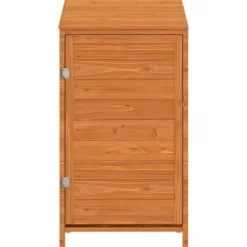 Trädgårdsbod brun 55x52x112 cm massivt granträ - Trädgårdsbod - Trädgårdsbodar - Home & Living