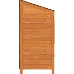 Trädgårdsbod brun 55x52x112 cm massivt granträ - Trädgårdsbod - Trädgårdsbodar - Home & Living