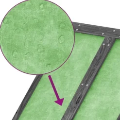 Trädgårdsbod i massiv furu - Förvaringslösning för trädgårdsredskap | Färg: Grå | Storlek: 89x52,5x175 cm