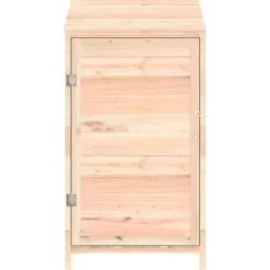 Trädgårdsbod i massivt granträ för förvaring av trädgårdsredskap | Storlek: 55x52x112 cm