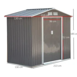 Trädgårdsbod, 213x130x185 cm, Grön