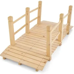 Trädgårdsbro, 150x67.5x54.5 cm, Naturträ