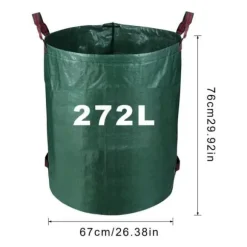Trädgårdsäckar - Ej specificerad - 4x272L - Vattentät - Rivtålig - Återanvändbar