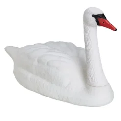 Trädgårdsdekoration Svan, 42.5x81x34 cm, Vit