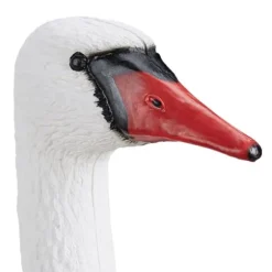 Trädgårdsdekoration Svan, 42.5x81x34 cm, Vit