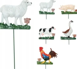 Trädgårdsdekorativ plocka djurprydnad på pinne 42 cm