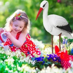 Trädgårdsfigur, 80x22x64 cm, Vit