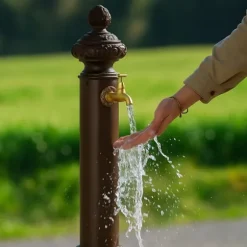 Trädgårdsfontän, 87x20,5x24 cm, Guld