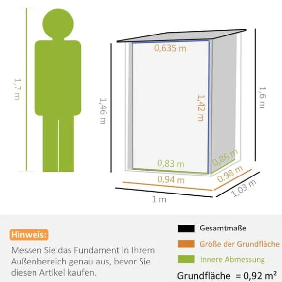 Trädgårdsförråd, 100x103x160 cm, Brun