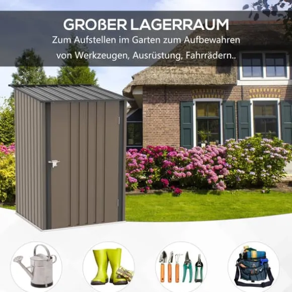 Trädgårdsförråd, 100x103x160 cm, Brun