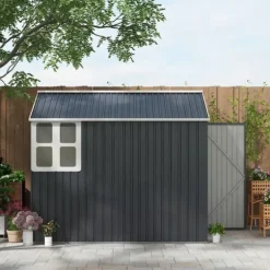 Trädgårdsförråd, 259x172x222 cm, Grå