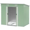 Trädgårdsförråd, 207x130x182 cm, Grönt