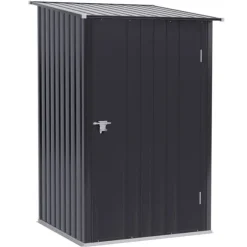 Trädgårdsförråd, 100x103x160 cm, Mörkgrå