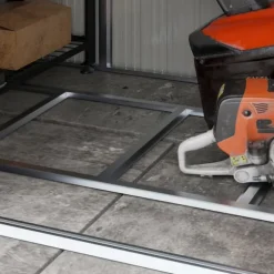 Trädgårdsförråd, 238x132x198,5 cm, Mörkgrå