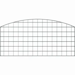 Trädgårdsgärd i stål - vidaXL - 5 delar - 100x50 cm - Grön - Väderbeständig stål - Utomhusbruk
