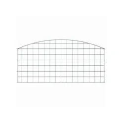 Trädgårdsgärd i stål - vidaXL - 5 delar - 100x50 cm - Grön - Väderbeständig stål - Utomhusbruk