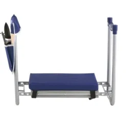 Trädgårdsknäbänk och sittplats, 58,5x30x48,5 cm, hopfällbar, extra robust, verktygsväska