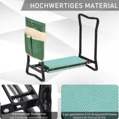 Trädgårdsknelesits, 58x28x49 cm, Grön