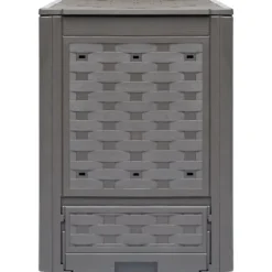 Trädgårdskompost 3 st brun 60x60x83 cm 900 L plastrotting