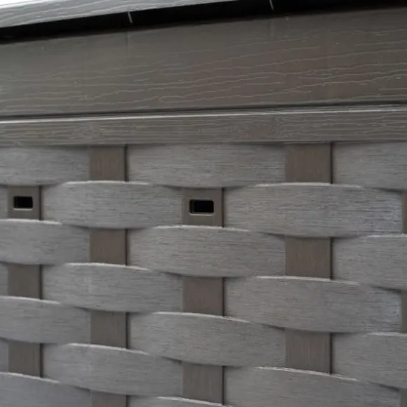 Trädgårdskompost 2 st brun 60x60x83 cm 600 L plastrotting - Trädgårdskompost - Trädgårdskomposter - Home & Living