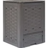Trädgårdskompost brun 60x60x83 cm 300 L plastrotting