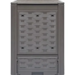 Trädgårdskompost brun 60x60x83 cm 300 L plastrotting