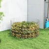 Trädgårdskompost i galvaniserat stål – Väderbeständig och luftgenomtränglig | Diameter: 100 cm | Höjd: 50 cm