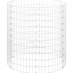 Trädgårdskompost i galvaniserat stål - Rostfri & väderbeständig | Ø100x100 cm