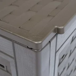 Trädgårdskompost i rottingimitation - Plastkompostlåda | Volym: 300 L | Storlek: 60x60x83 cm | Färg: Brun