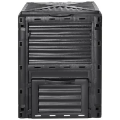 Trädgårdskompostbehållare 80 Gal, BPA-fri, stor kapacitet, utomhus, topplock, bottendörr, enkel montering, snabb bördig jord.