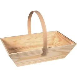 Trädgårdskorg - MEGACREA DIY - Trä - 26.5 x 19.5 x 5.5 cm - Anpassningsbar - Rektangulär