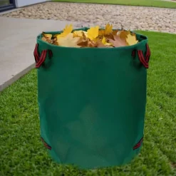 Trädgårdskorg för löv 272 l Plonos PL-524 grön