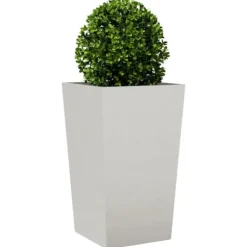 Trädgårdskrukor 2-pack i rostfritt stål | Storlek: 45x45x75 cm | Färg: Silver