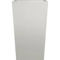 Trädgårdskrukor 2-pack i rostfritt stål | Storlek: 45x45x75 cm | Färg: Silver