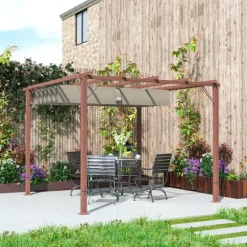 Trädgårdspaviljong, 299x296x232 cm, Naturträ