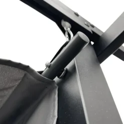 Trädgårdspergola 3x4 m stål 2,4 m vattentät med 4 sidomarkiser