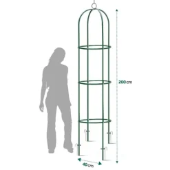 Trädgårdspergolapelare 200 cm Plonos PL-992