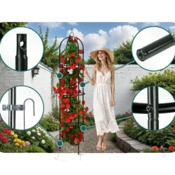 Trädgårdspergolapelare 200 cm Plonos PL-992